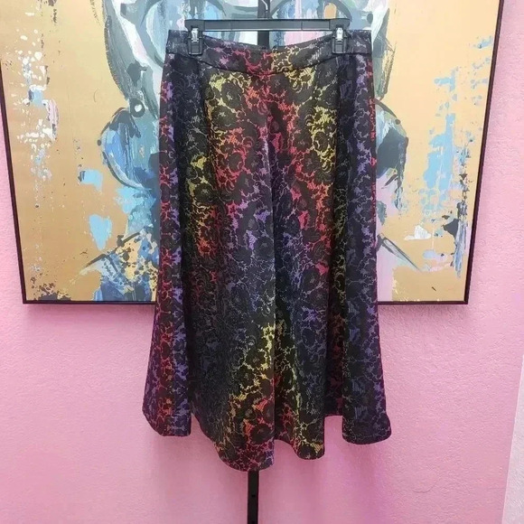 Catherine Malandrino Multi Color Midi Skirt - Picture 1 of 3